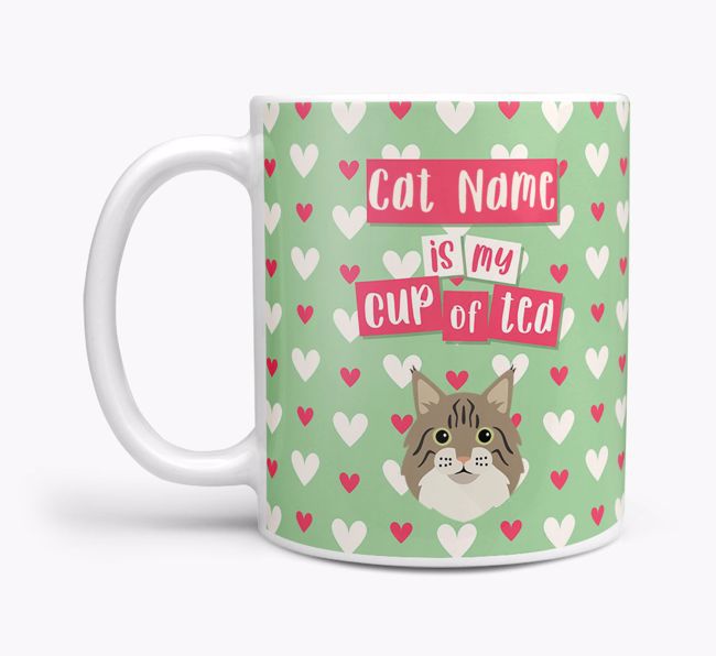 {dogsName} Is My Cup of Tea: Personalized {breedCommonName} Mug